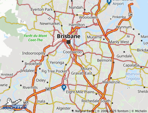MICHELIN-Landkarte Woolloongabba - ViaMichelin