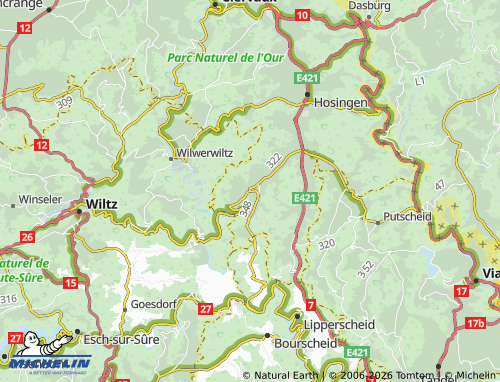 MICHELIN Consthum map - ViaMichelin