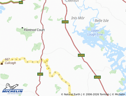 MICHELIN Kinawley map - ViaMichelin
