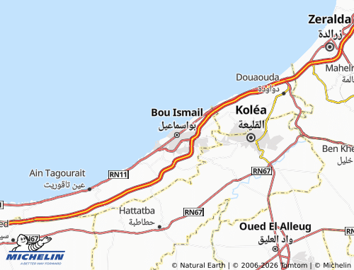 Kaart MICHELIN Bou'isma'eel - ViaMichelin