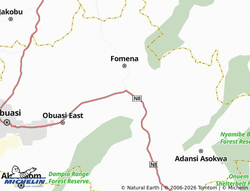 Mapa MICHELIN Tiwobebi - ViaMichelin