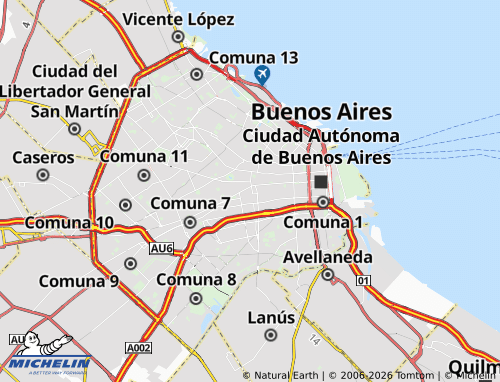 Mappa MICHELIN Comuna 5 - ViaMichelin