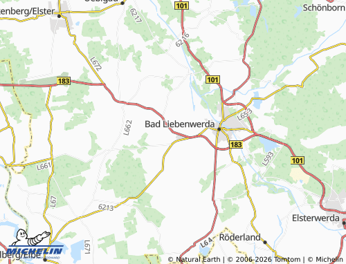 MICHELIN Lausitz map - ViaMichelin