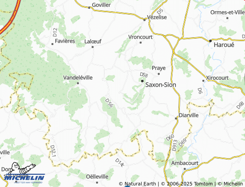 MICHELIN Vaudémont map - ViaMichelin