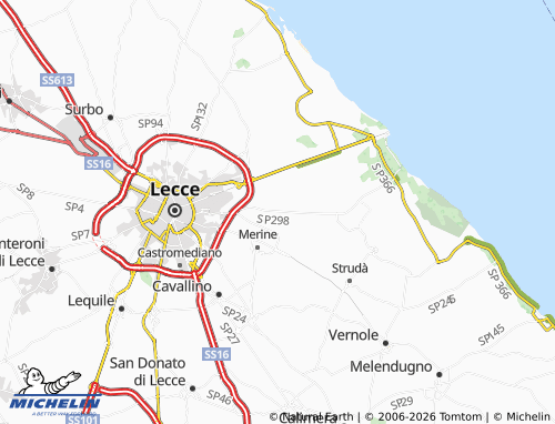 MICHELIN Zona Erchie Piccolo map - ViaMichelin
