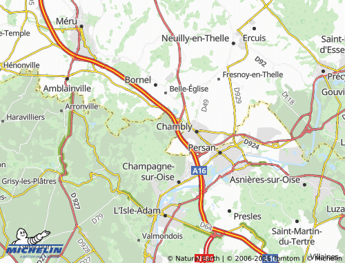 MICHELIN Ronquerolles map - ViaMichelin