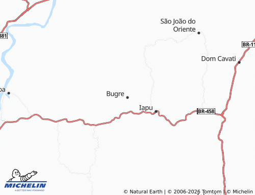 MICHELIN Bugre map - ViaMichelin