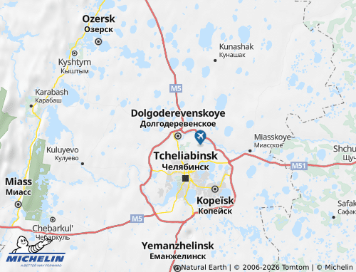 MICHELIN-Landkarte Sosnowski Rajon - ViaMichelin