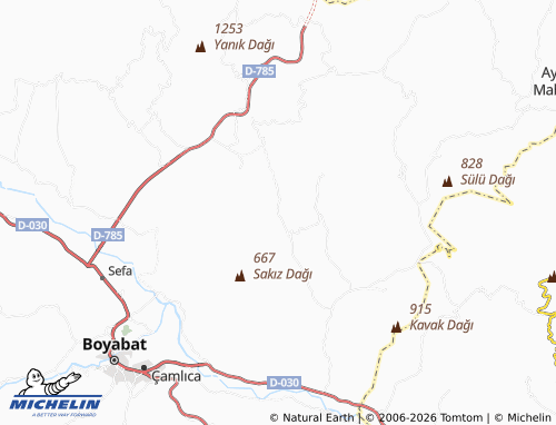 MICHELIN-Landkarte İsaoğlu - ViaMichelin