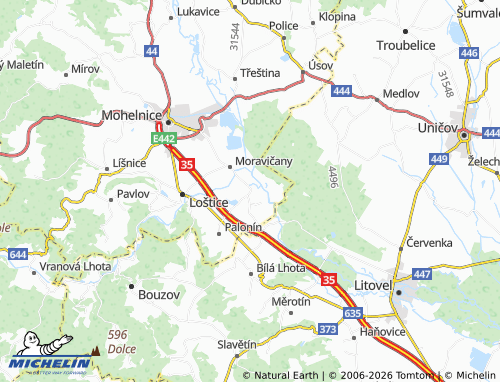 Mappa MICHELIN Doubravice - ViaMichelin