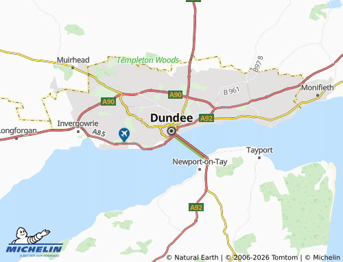 Mappa MICHELIN Dundee - ViaMichelin