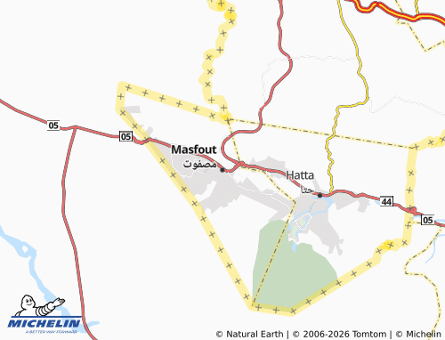 MICHELIN Masfout map - ViaMichelin