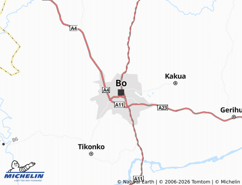 Mapa MICHELIN Bo - ViaMichelin