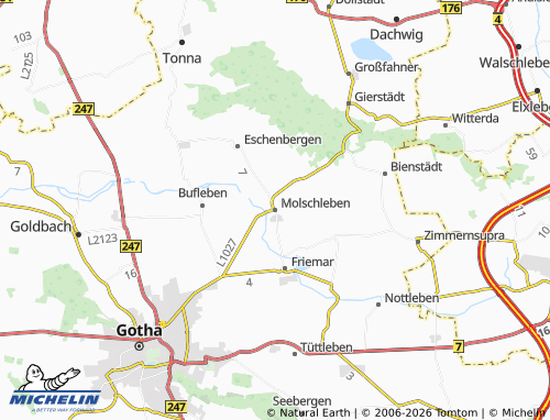 Kaart MICHELIN Molschleben - ViaMichelin
