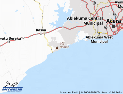 MICHELIN Krokrobite map - ViaMichelin