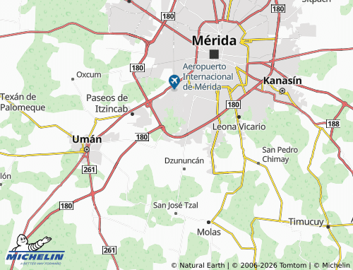 Carte MICHELIN San Luis Sur Dzununcán - ViaMichelin