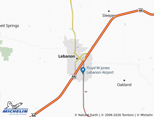 Mapa MICHELIN Lebanon - ViaMichelin