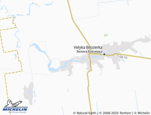 MICHELIN Velyka Bilozerka 2 map - ViaMichelin
