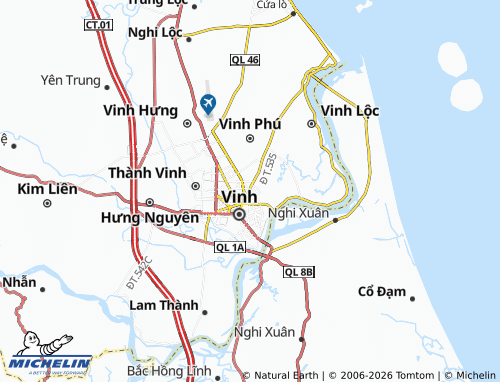 MICHELIN Hưng Dũng map - ViaMichelin