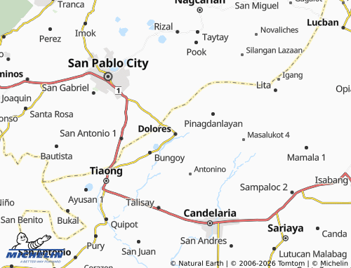 MICHELIN Dolores map - ViaMichelin