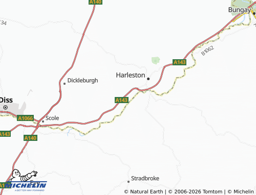 Carte MICHELIN Needham - ViaMichelin