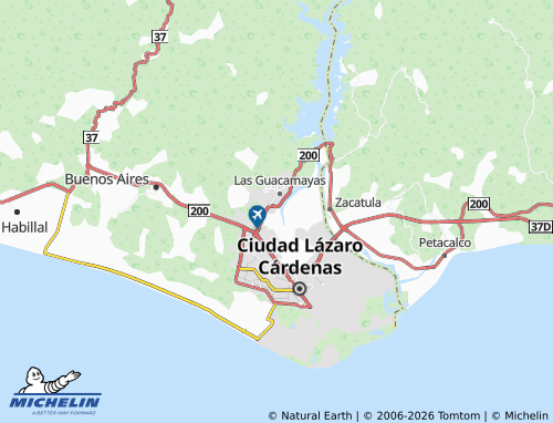 Mapa MICHELIN Bruno Cuevas - ViaMichelin