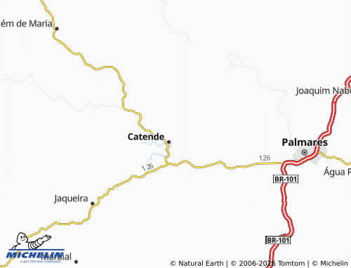 Mappa MICHELIN Monte Alegre - ViaMichelin