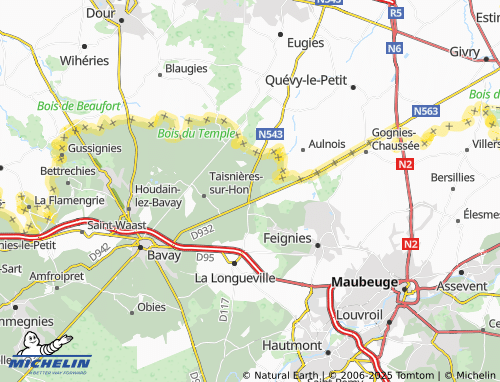 MICHELIN-Landkarte Malplaquet - ViaMichelin