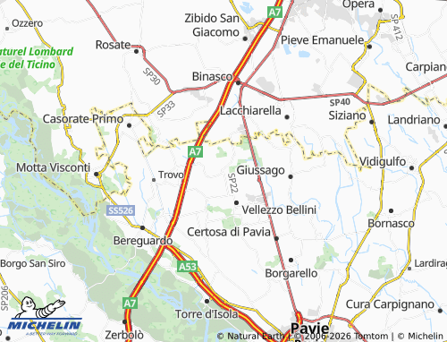 MICHELIN Rognano map - ViaMichelin
