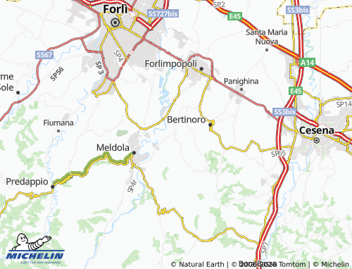 MICHELIN Fratta Terme map - ViaMichelin