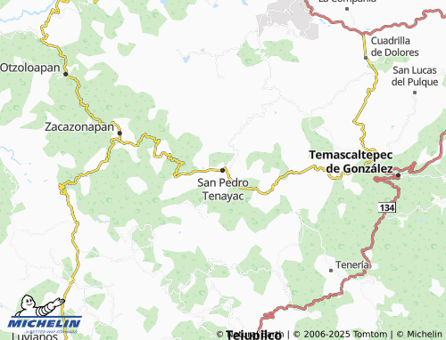 Mappa MICHELIN San Pedro Tenayac - ViaMichelin