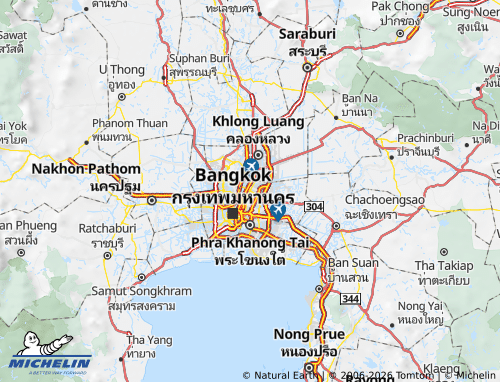 MICHELIN Bang Khen map - ViaMichelin