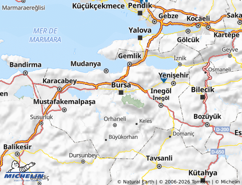 Mapa MICHELIN Bursa - ViaMichelin