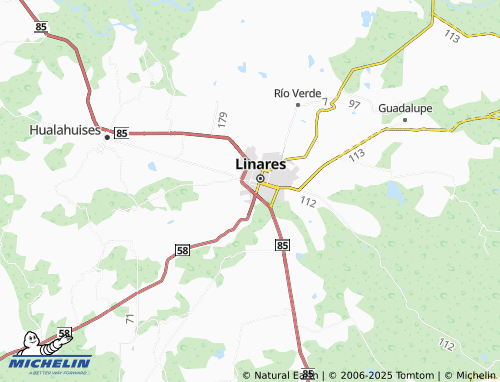 MICHELIN Puente Honda map - ViaMichelin