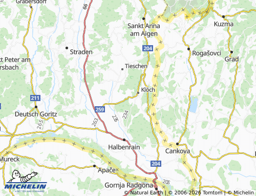 Mappa MICHELIN Klöchberg - ViaMichelin