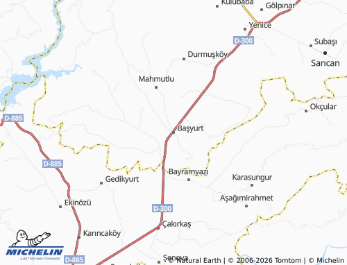 MICHELIN Başyurt map - ViaMichelin
