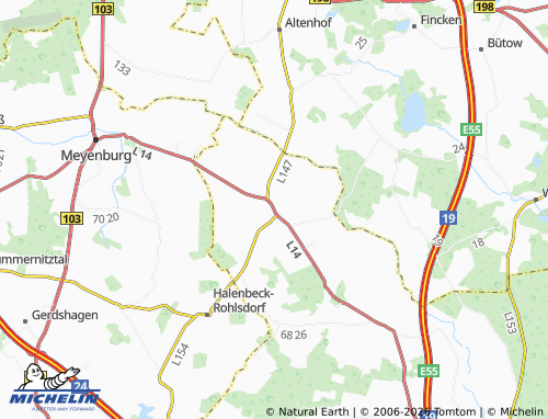 Mappa MICHELIN Freyenstein - ViaMichelin