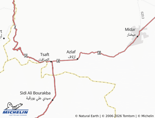 Mappa MICHELIN Azlaf - ViaMichelin