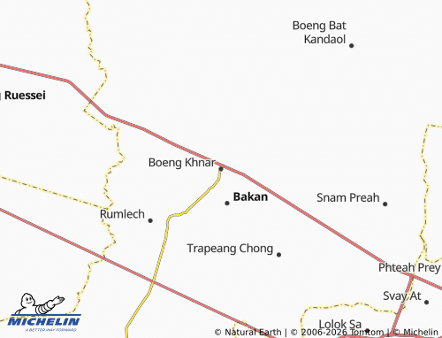 MICHELIN-Landkarte Boeng Khnar - ViaMichelin