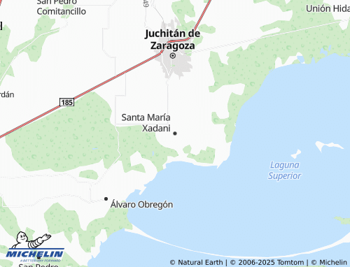 MICHELIN Santa María Xadani map - ViaMichelin