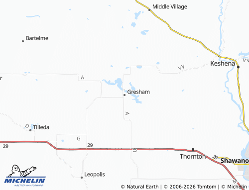 Mappa MICHELIN Gresham - ViaMichelin