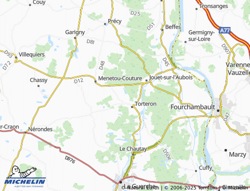Carte MICHELIN Fontmorigny - ViaMichelin