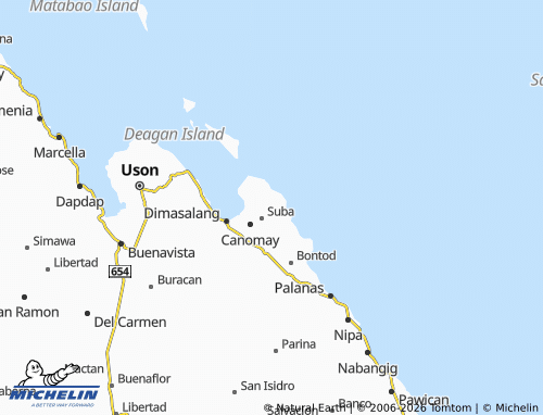 MICHELIN Cadulan map - ViaMichelin