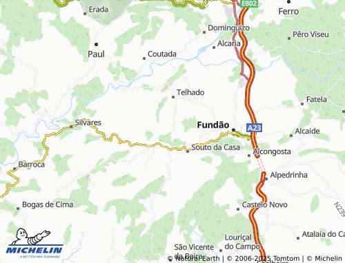 Mappa MICHELIN Freixial - ViaMichelin