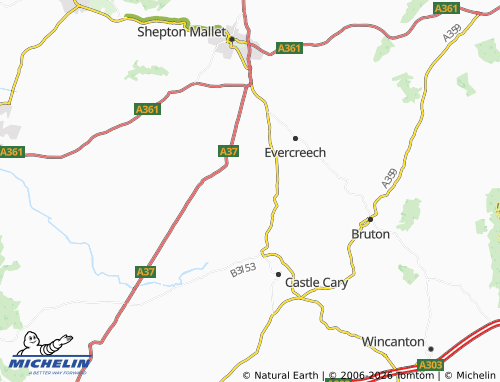 MICHELIN Ditcheat map - ViaMichelin