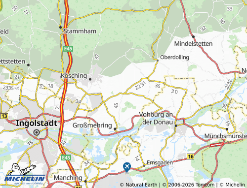 MICHELIN Demling map - ViaMichelin