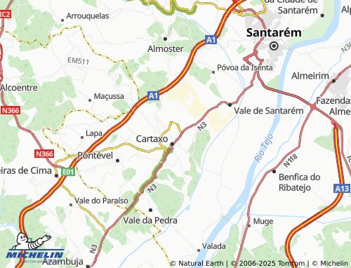 Carte MICHELIN Casal das Rãs - ViaMichelin