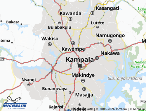 Mappa MICHELIN Makerere - ViaMichelin
