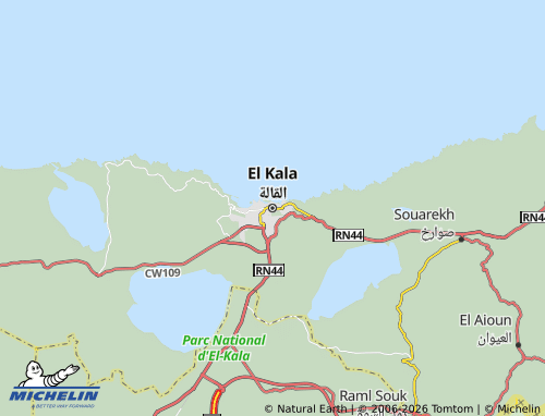 Carte MICHELIN El Kala - ViaMichelin