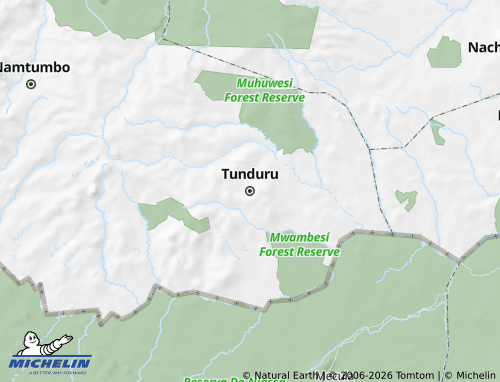MICHELIN Tunduru map - ViaMichelin